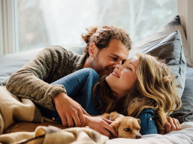 Если причина фригидности была в партнере, то его смена может помочь Любящая пара